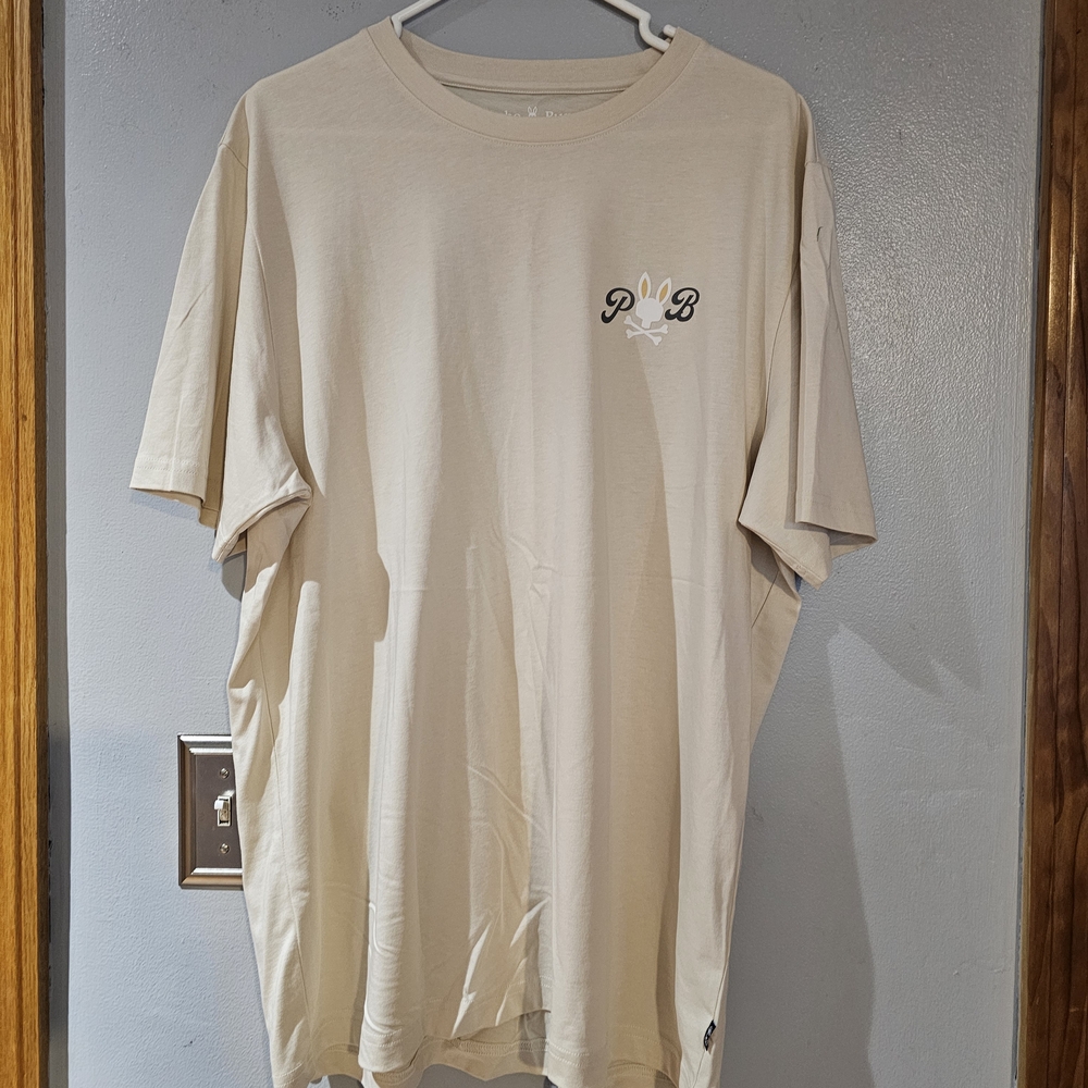 Psycho Bunny Beige Short Sleeve Tee